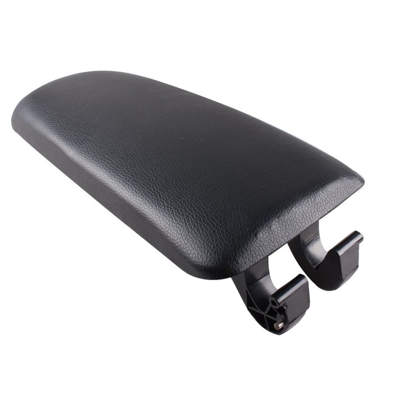 dkvaess Car Leather Armrest Center Console Armrest Cover Lid Compitable with Audi A4 B6 B7 2002-2007 Black - Image 1